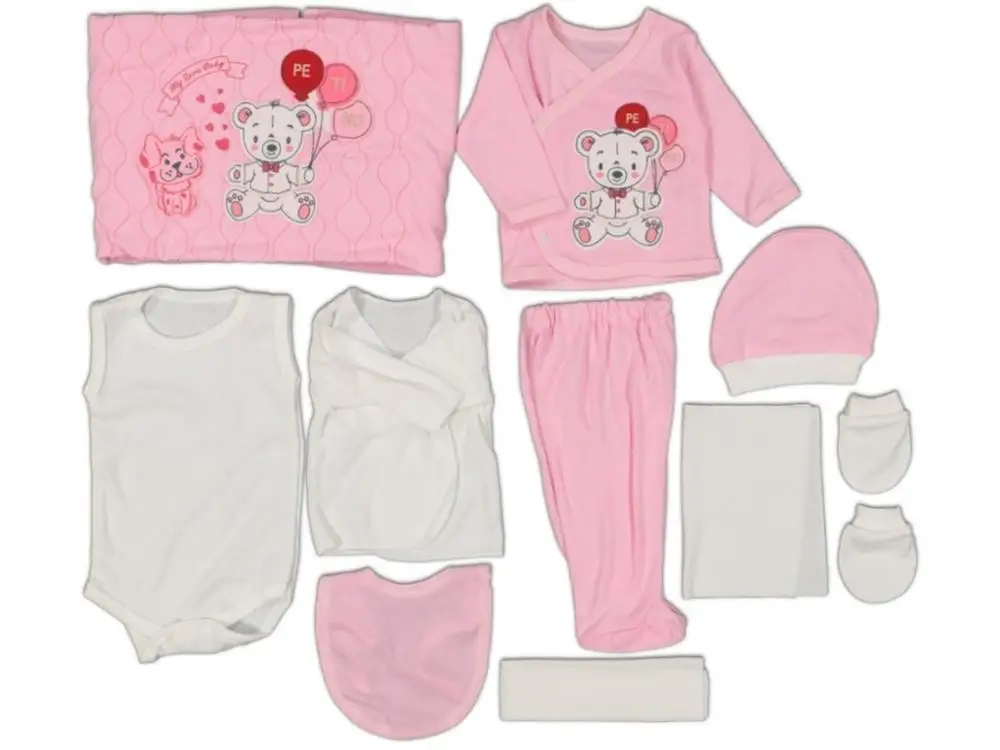 

Набор из 10 стеганых воздушных шаров Jaju Baby Pink Petino