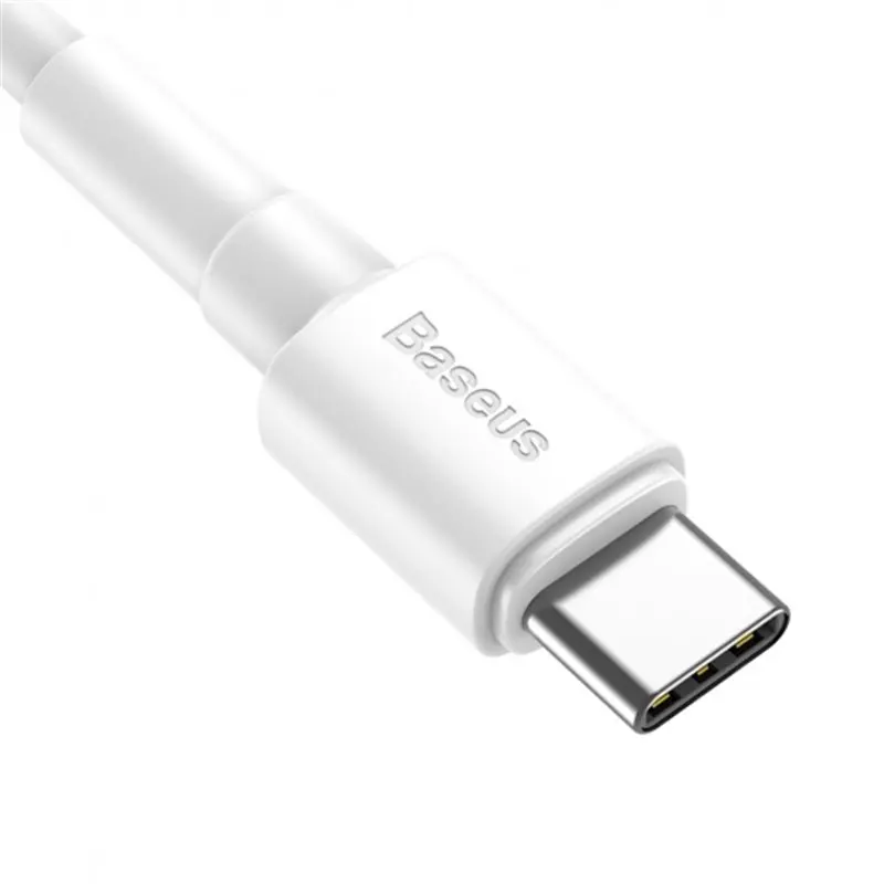 Baseus Double-ring quick charge cable USB For Type-C 5A White кабель для зарядки и синхронизации телефонов