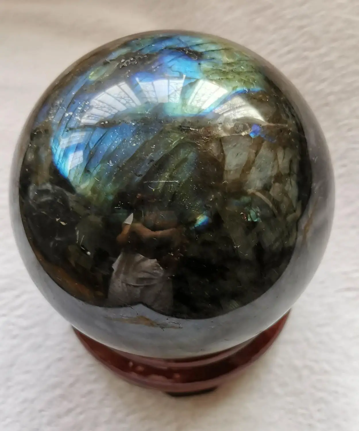 

Gift --Wholesale Genuine Labradorite Polished Sphere 30-200mm(8") - Natural Crystal Ball round - Reiki Healing - Raw Meditation