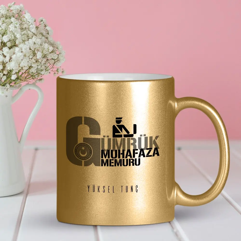 

Personalized Professional, Customs Officer Gilded Mug Cup