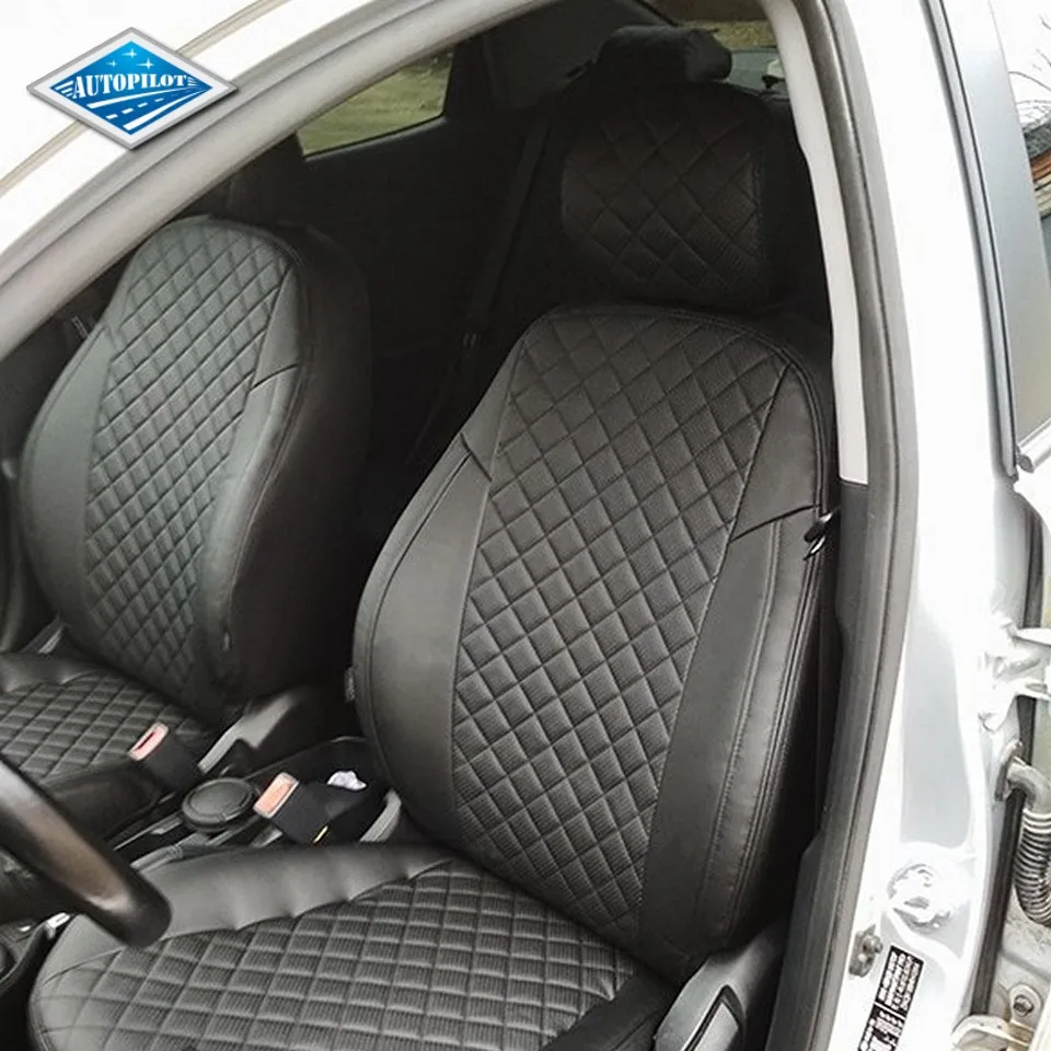 Для Kia Rio 2017 &gt Комплект модельных авточехлов из экокожи Аригон РОМБ