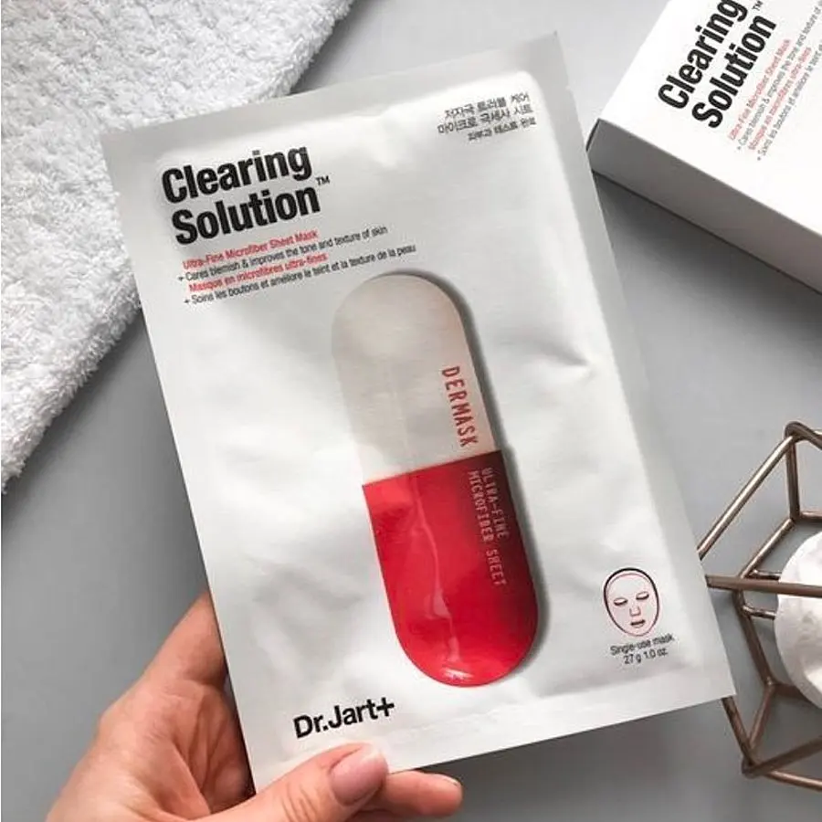 Очищающая тканевая маска для проблемной кожи Dr.Jart+ Clearing Solution|Средства ухода и