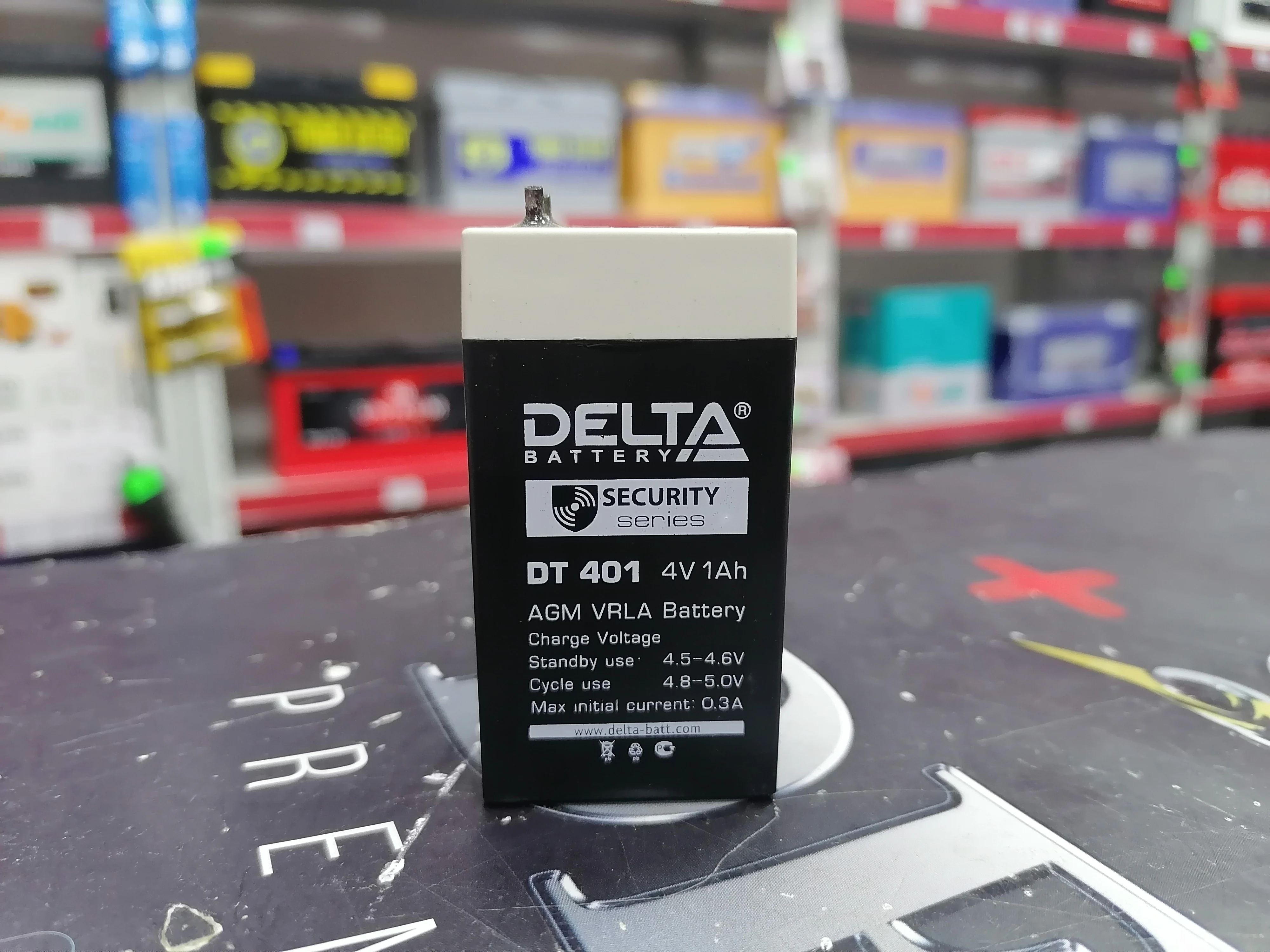 Аккумулятор Delta DT 401 (4v 1Ah) ИБП / касса / фонарик / сигнализация ...