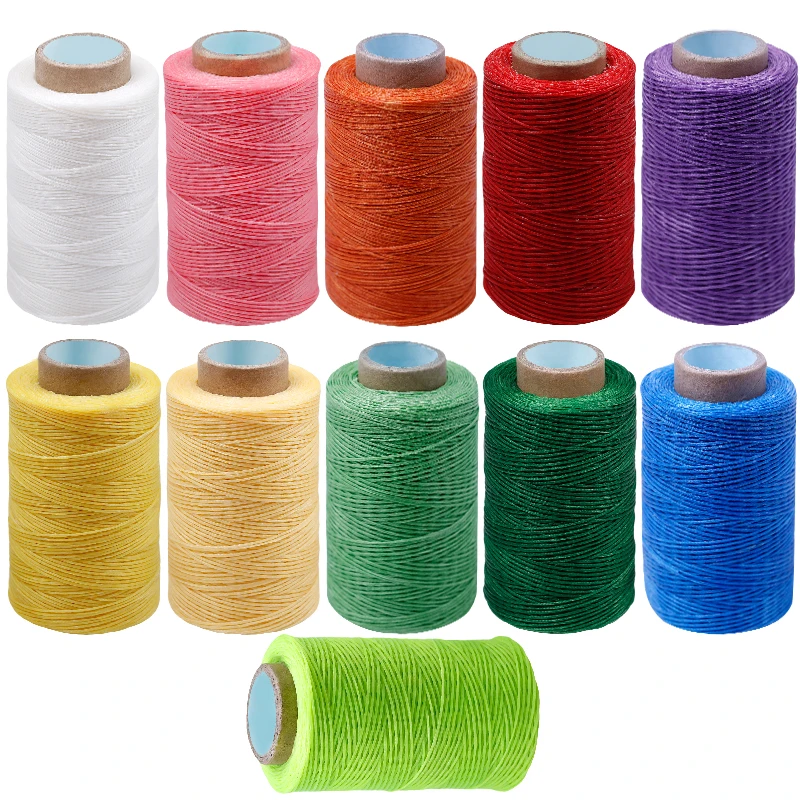 

Flat wax sewing thread Wax leather thickness craft waxing thread Handmade Sewing Tool Waxed Thread leather crafts