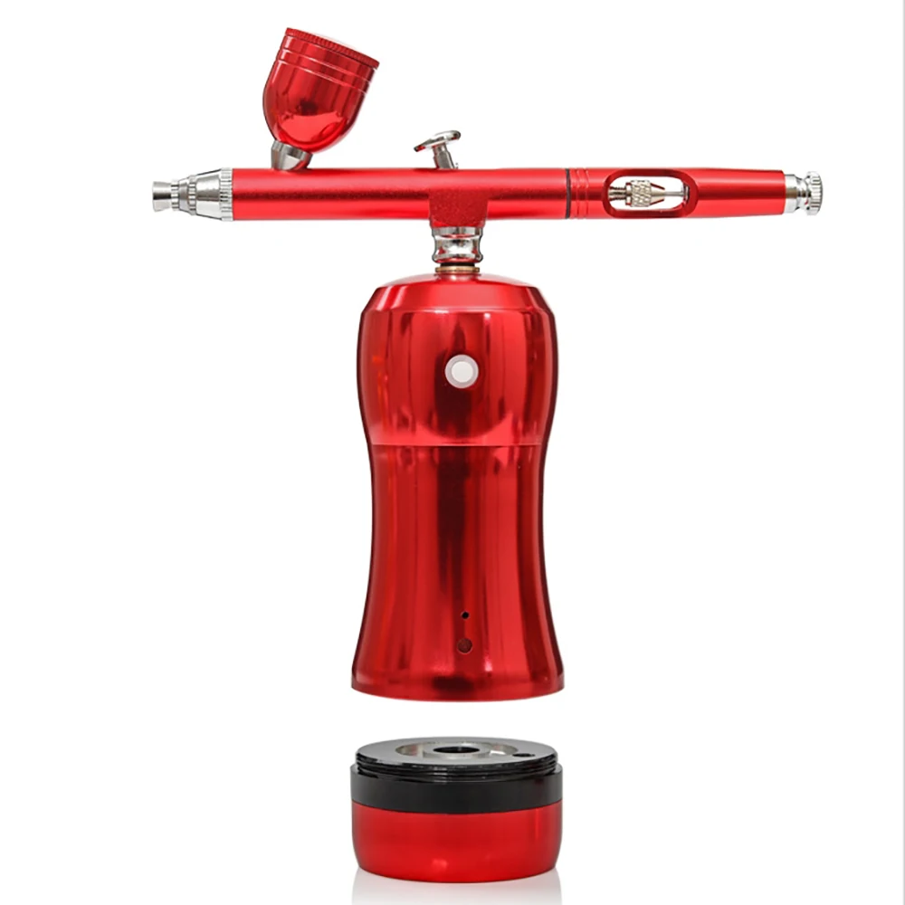 Best Portable Airbrush Spary Pen With Compressor Kit HB08 High Pressure Replace Battery Makeup Nail Art Design Tattoo