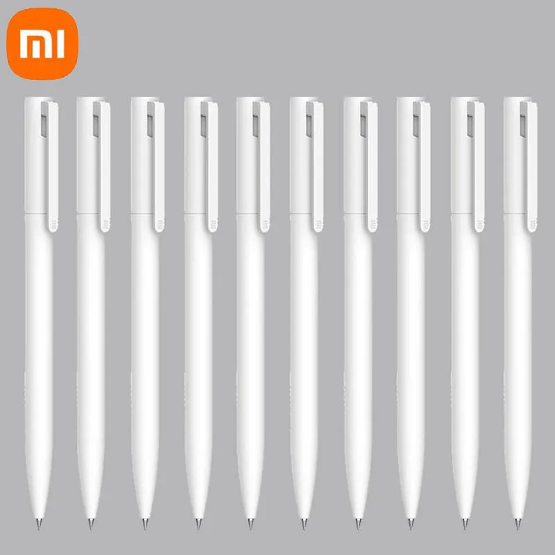 

Оригинальный гибкий стилус Xiaomi pluma de office y suave 0,5 мм, черный оригинальный гелевый стилус recarga pluma, 5 шт.