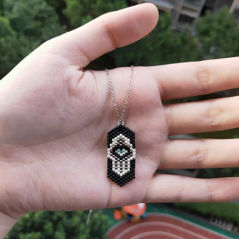 

FAIRYWOO Jewelry Women Necklace Evil Eye Punk Pendant Choker Black Palm Vintage Heart Gifts Friendship Handmade mDropshipping