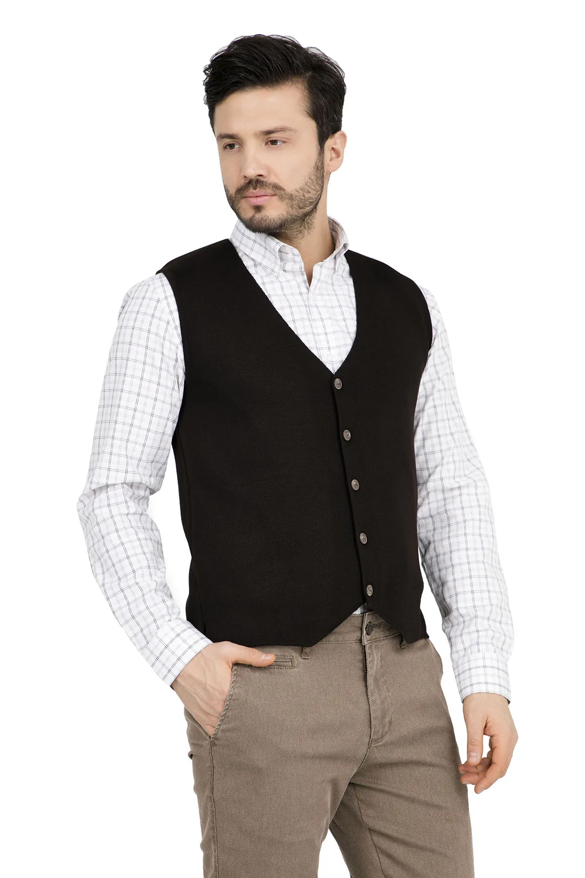 BURATTI мужской костюм жилет для фитнеса без рукавов куртка Свадебный Colete Masculino