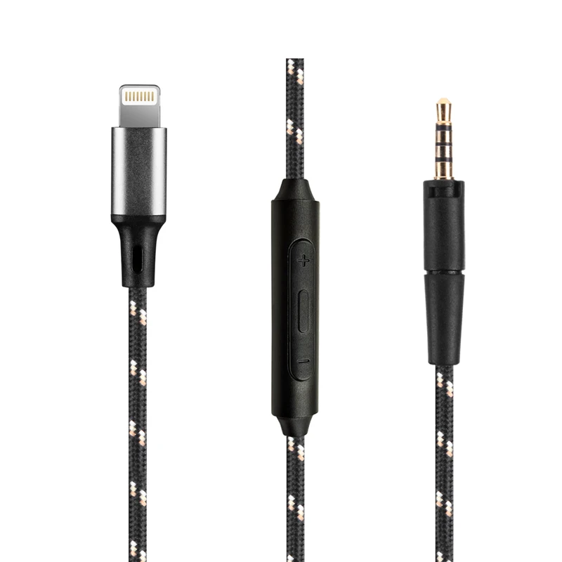 Нейлоновый аудиокабель с микрофоном для Sennheiser HD 400BT 450BT 450SE 458BT HD 400S HD 4.30i HD 4,30G 4.40BT 4,50 BTNC подходит для IPHONE