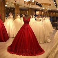 red v neck prom dresses sleeveless lace appliques beaded tulle evening dresses new vestidos de formal party gowns 2022