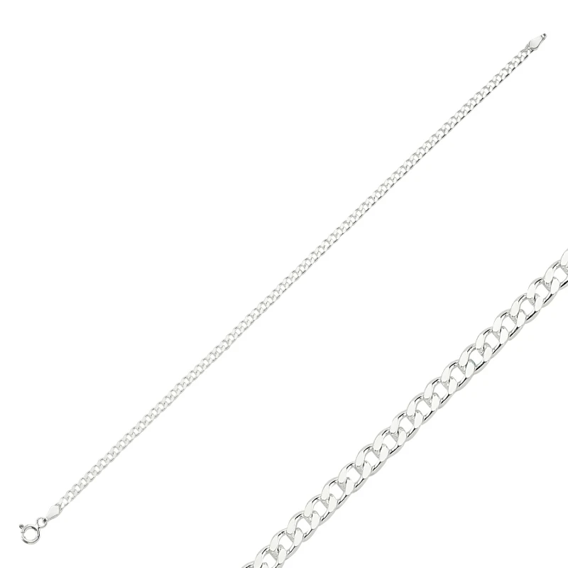 

Silver 925 Sterling 80 Micron 314cc Chain Bracelet