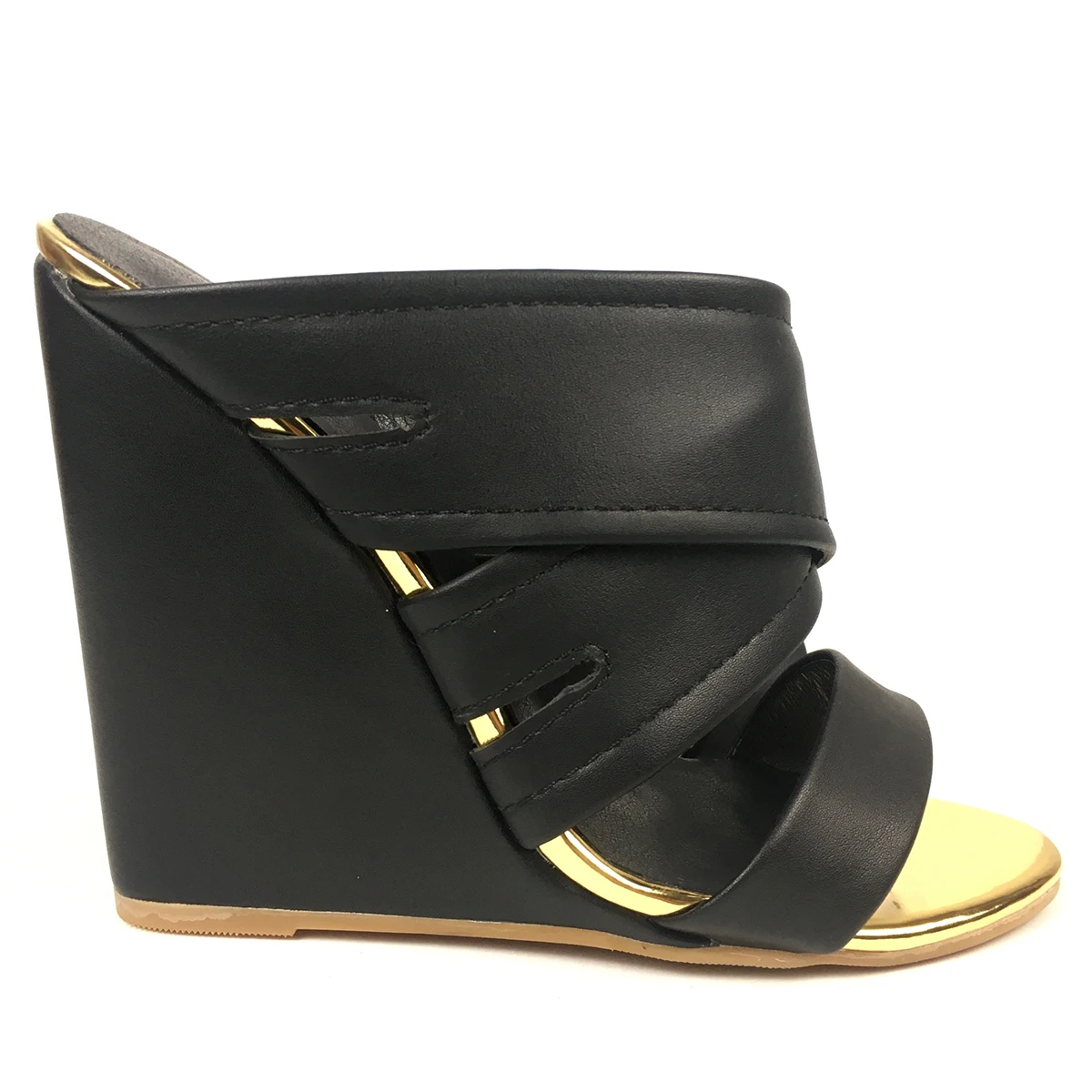 Сандалии женские на танкетке удобные босоножки без застежки Повседневная летняя