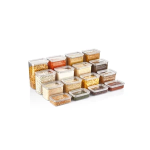 kitchen plastic storage food container organizer jars for spices bulk cereals sugar bowls home boxes plastic convenience airtigh free global shipping