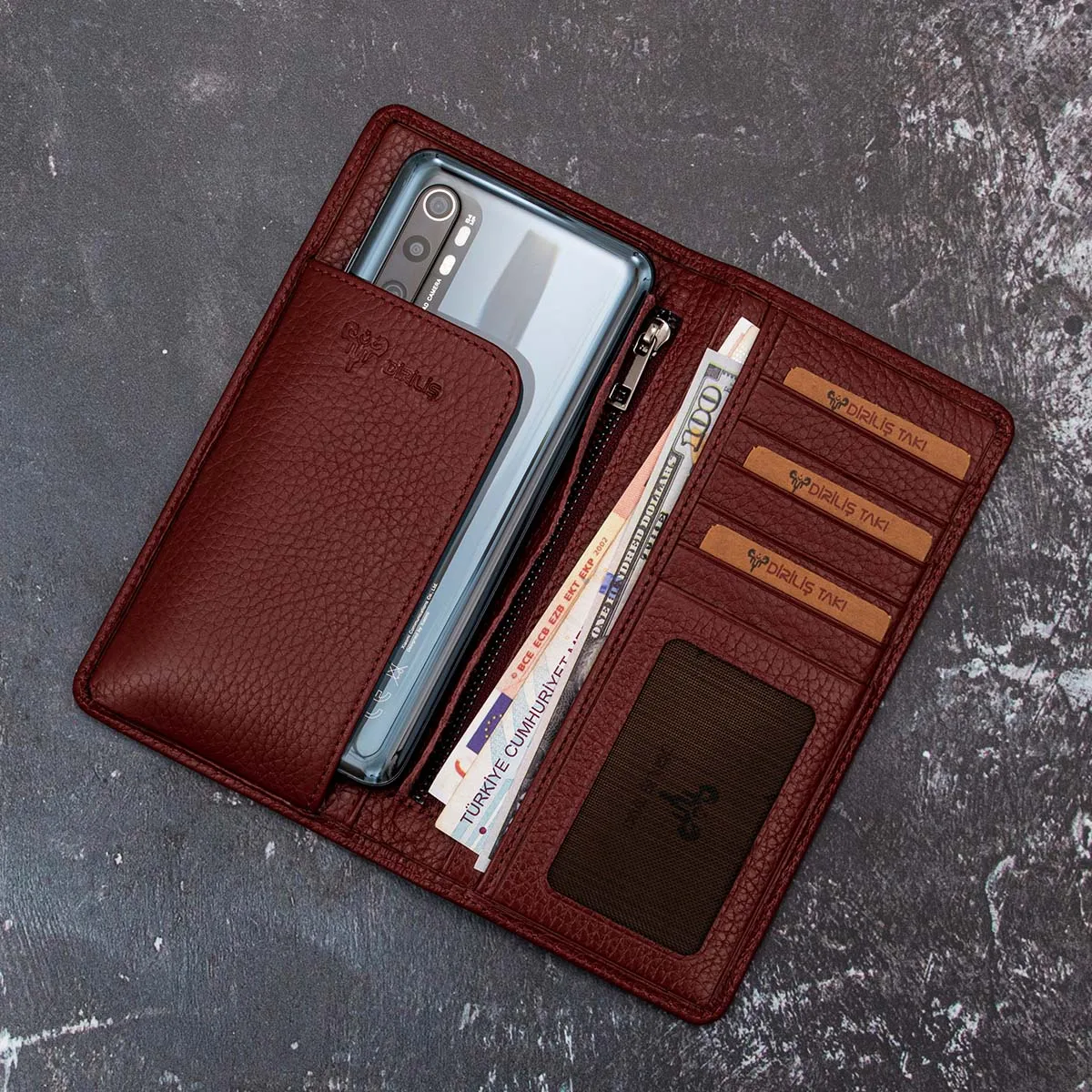 Кошелек для мужчин и женщин натуральная кожа доступен в (5) цветах Турецкая