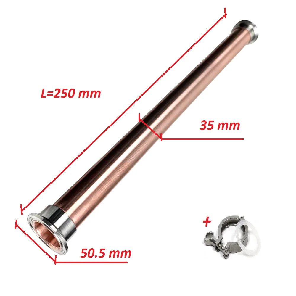 Царга Кламп 1.5&quot 250 мм Медная М1 для Дистиллятора|Дистилляторы| |