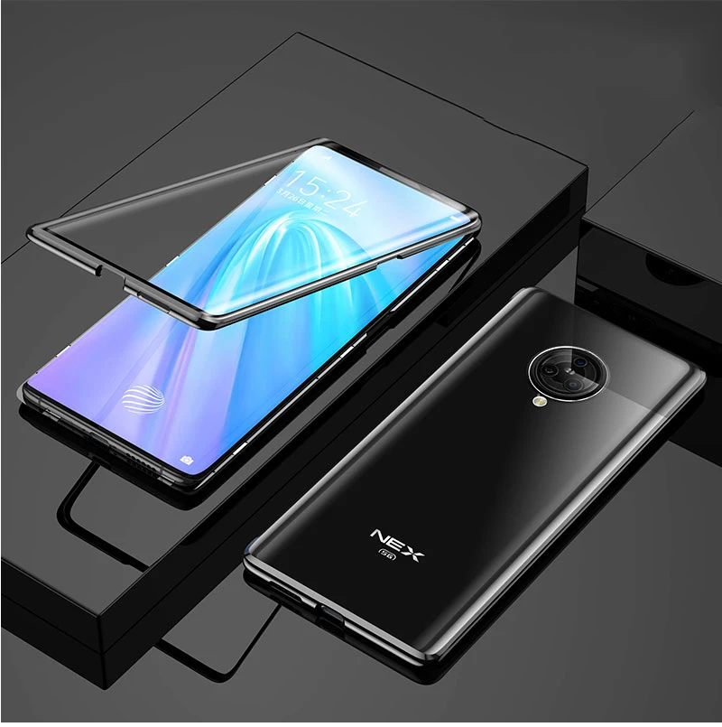 Чехол для VIVO NEX 3 360 ° полная защита Магнитный чехол s 5G Адсорбция металлический