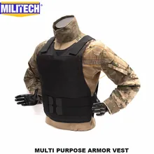 Militech Black NIJ 3A& Level 2 Stab многоцелевой Twaron Aramid пуленепробиваемая баллистическая куртка, встроенная с жесткими панельными карманами Militech Black NIJ 3A& Level 2 Stab многоцелевой Twaron Aramid пуленепробиваемая баллистическая куртка, встроенная с жесткими панельными карманами