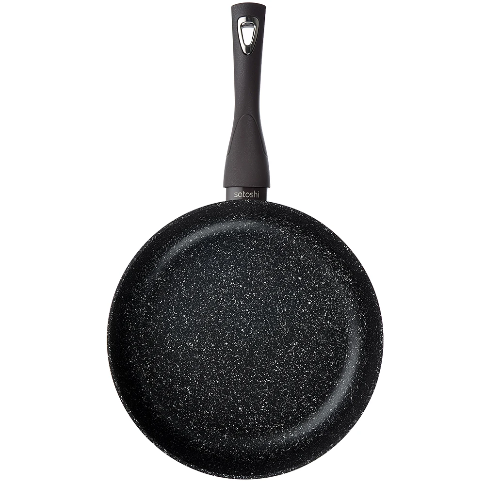 Satoshi Valcourt frying pan cast deep d. 28 cm non-stick coating marble induction Frying Cauldron iron Utensils for kitchen Pots with lid Grill Crepe