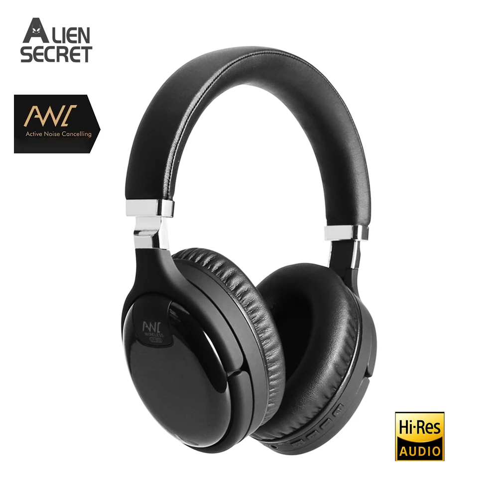 

ANC Bluetooth Headset Active Noise Cancelling Wireless Wired Headphone With Microphone Earphone Deep Bass Hifi Sound Earphone