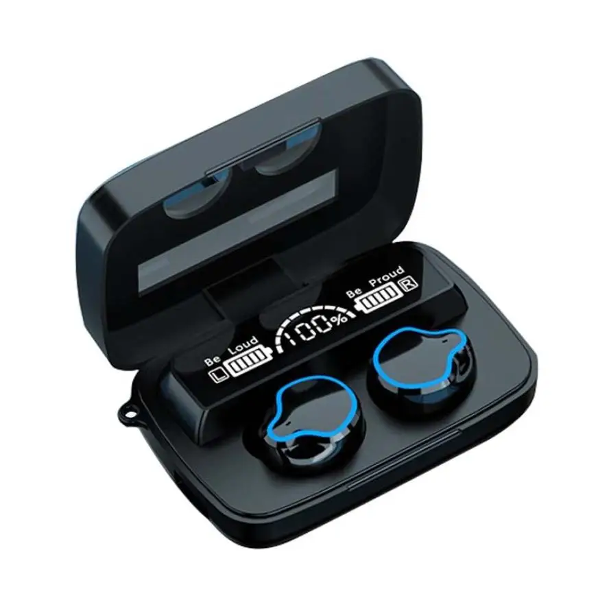 

Наушники-вкладыши TWS с M9 Bluetooth 5,1 Беспроводной Geadset зеркало Мощность Дисплей сенсорный Управление наушники Шум снижения наушники с светодиод...
