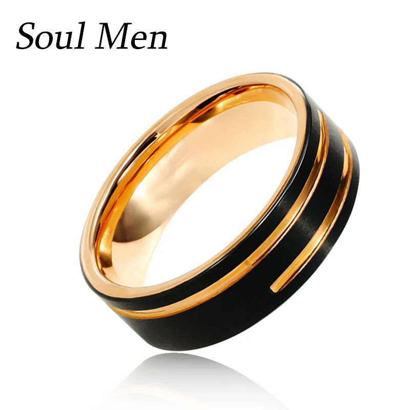 Обручальное кольцо для мужчин и женщин вольфрамовое удобное матовое обручальное