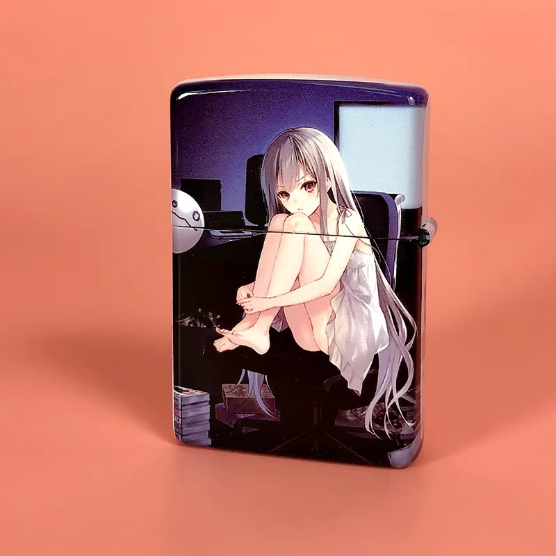 

Glossy Made in USA lighter Japanese Animation Element Compatible with Zippo