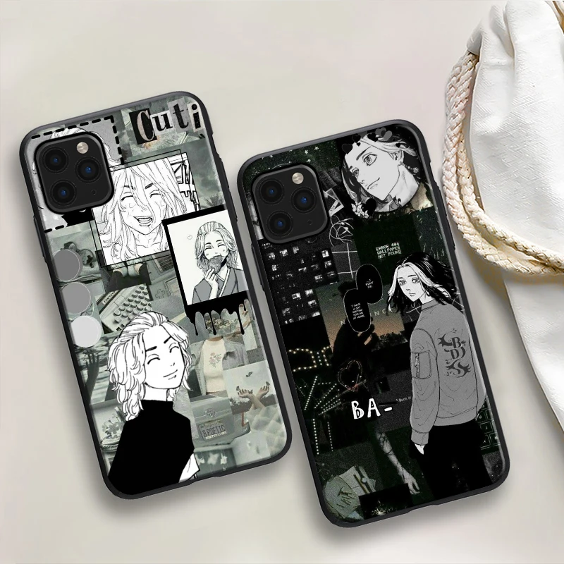 

Japan Anime Tokyo Revengers Silicone Phone Case For iPhone 6 6S 7 8 X XS XR 11 11 Pro 12 SE 2020 13 13 Mini Soft Back Covers