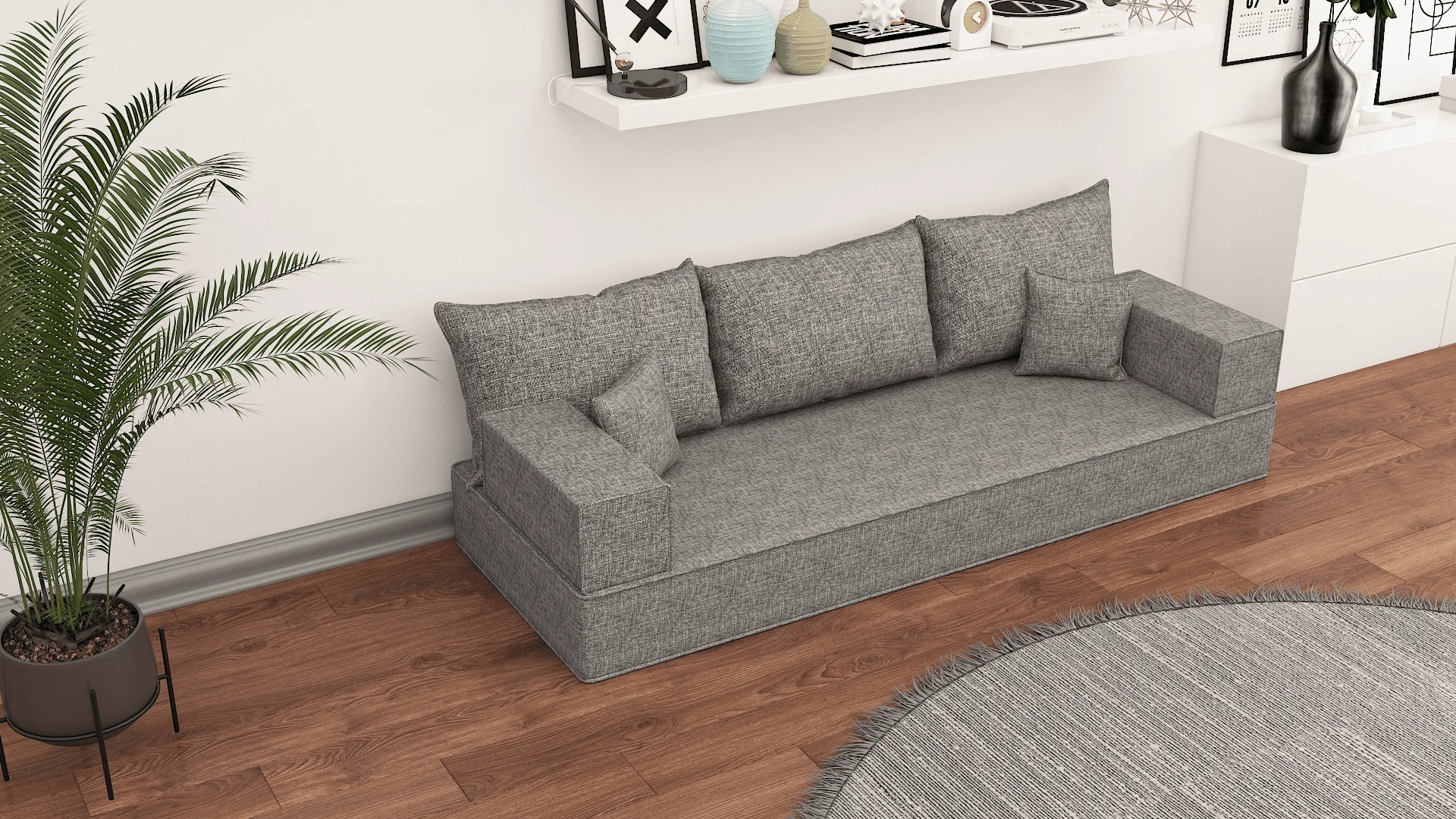 

Linen 8" Color K053 Sofa Set, Indoor Sofa, Linen Sofa, Sectional Sofas, Hammock Pillows, Floor Pillow Covers