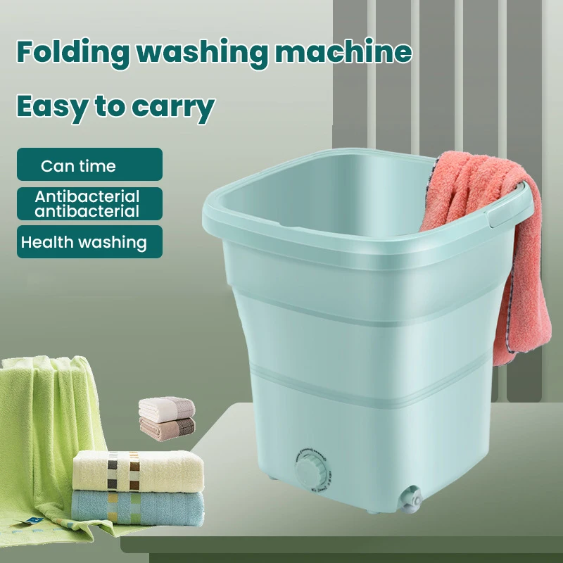 

Mini Portable Washing Machine Automatic Dormitory Travel Underwear Washing Machine 3.3L Capacity Small Sterilization Instrument