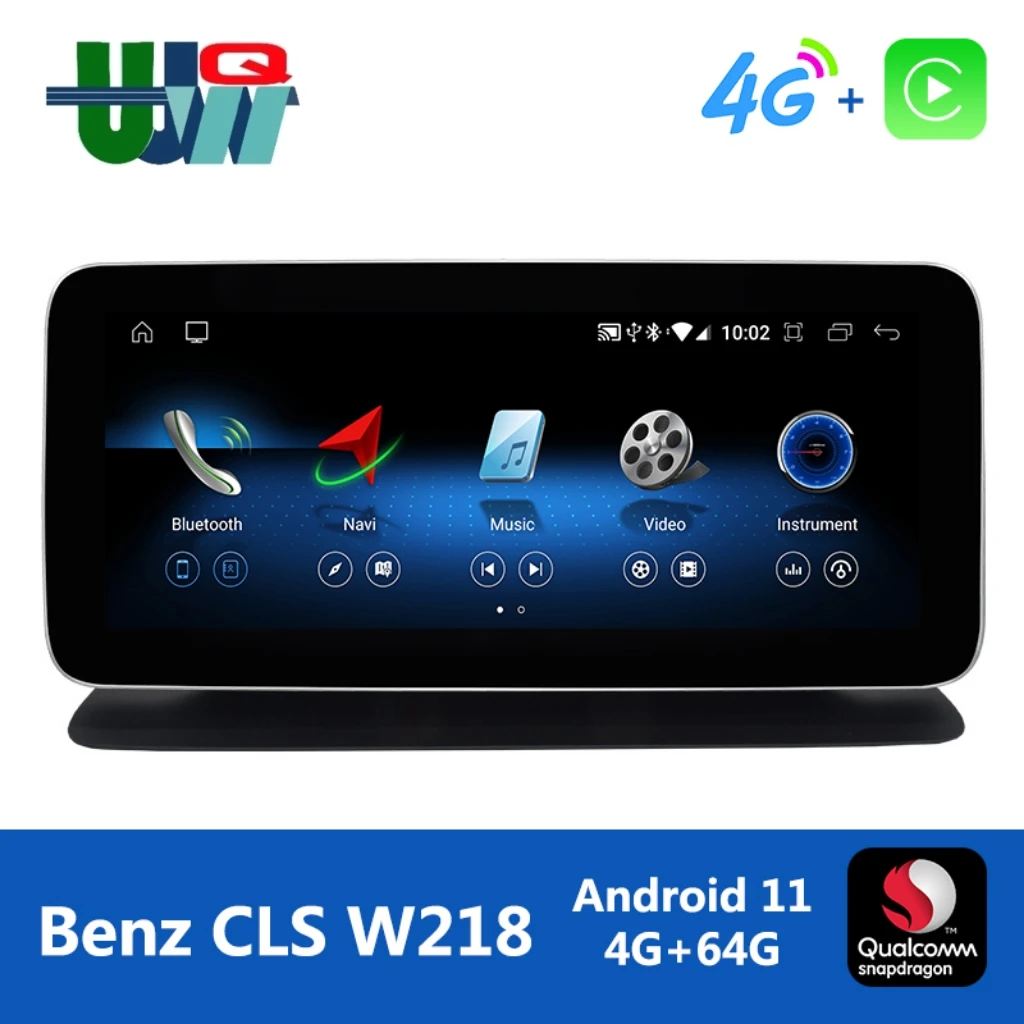 

UJQW 10,25 "Android 11 Автомобильная интеллектуальная система Радио Qualcomm для Mercedes Benz CLS Class W218 2011-2018 Bluetooth GPS Навигация Аудио