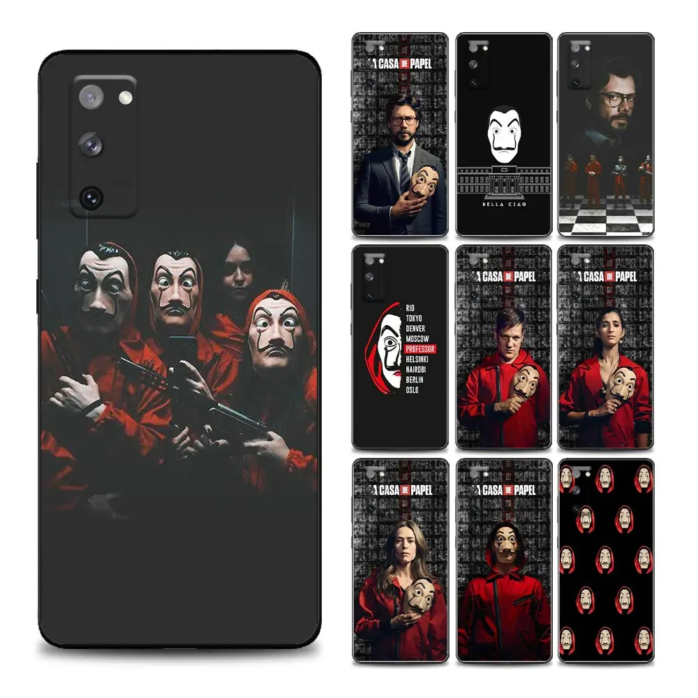 

La Casa De Papel Phone Case for Samsung S7 Edge 8 9 10 E Plus Lite 20 Ultra FE 21 Plus Ultra FE Soft Silicone Cover Coque Funda