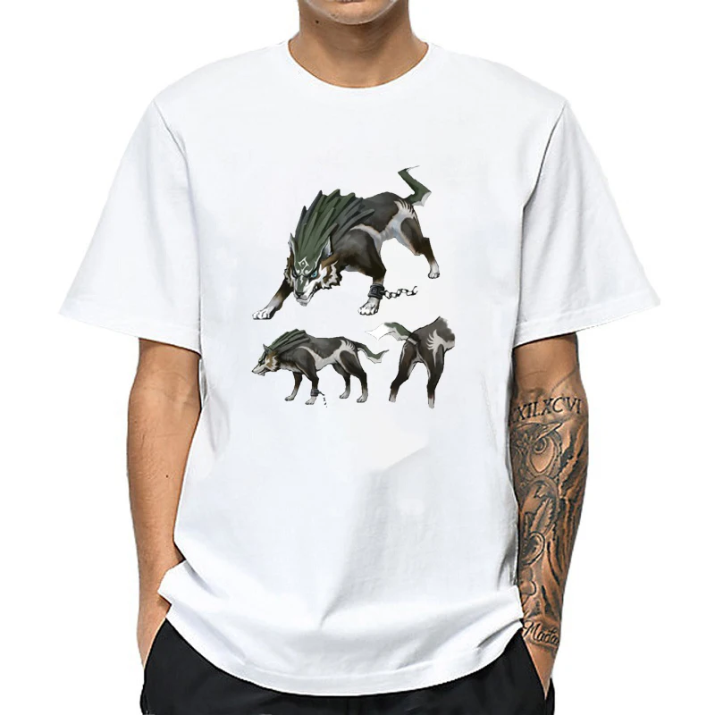 white shirt 4 Легенда о Зельде Футболка Мужская s футболка хип-хоп Уличная белая черная футболка летние топы футболки для мужчин одежда - Цвет: white shirt 4