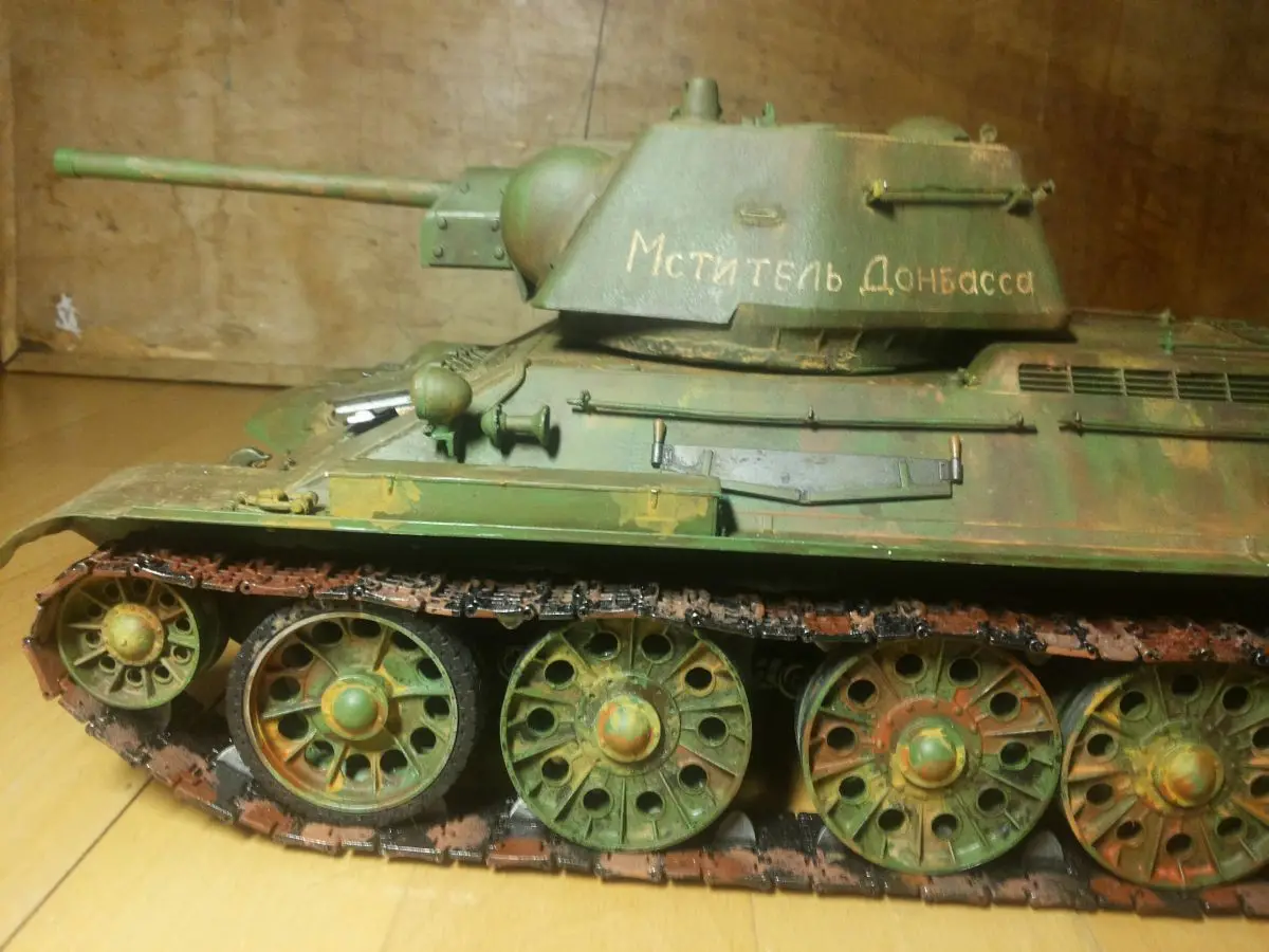 T-34-76 turret 1943 russian soviet soldier scale 1:16 Resin kit 120 mm