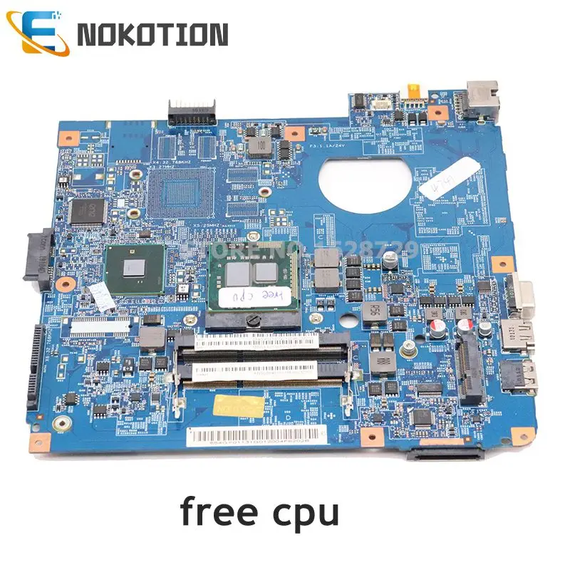 

Материнская плата NOKOTION для ноутбука Acer aspire 4741 4741G MB.TVQ01.001 MBTVQ01001 MBWKA01001 48.4GY02.031 HM55 DDR3