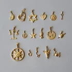 Модная дизайнерская бижутерия MODAGIRL, кулон из нержавеющей стали золотого цвета в стиле хип-хоп-рок, мужские и женские кулоны без цепочки, ожерелье