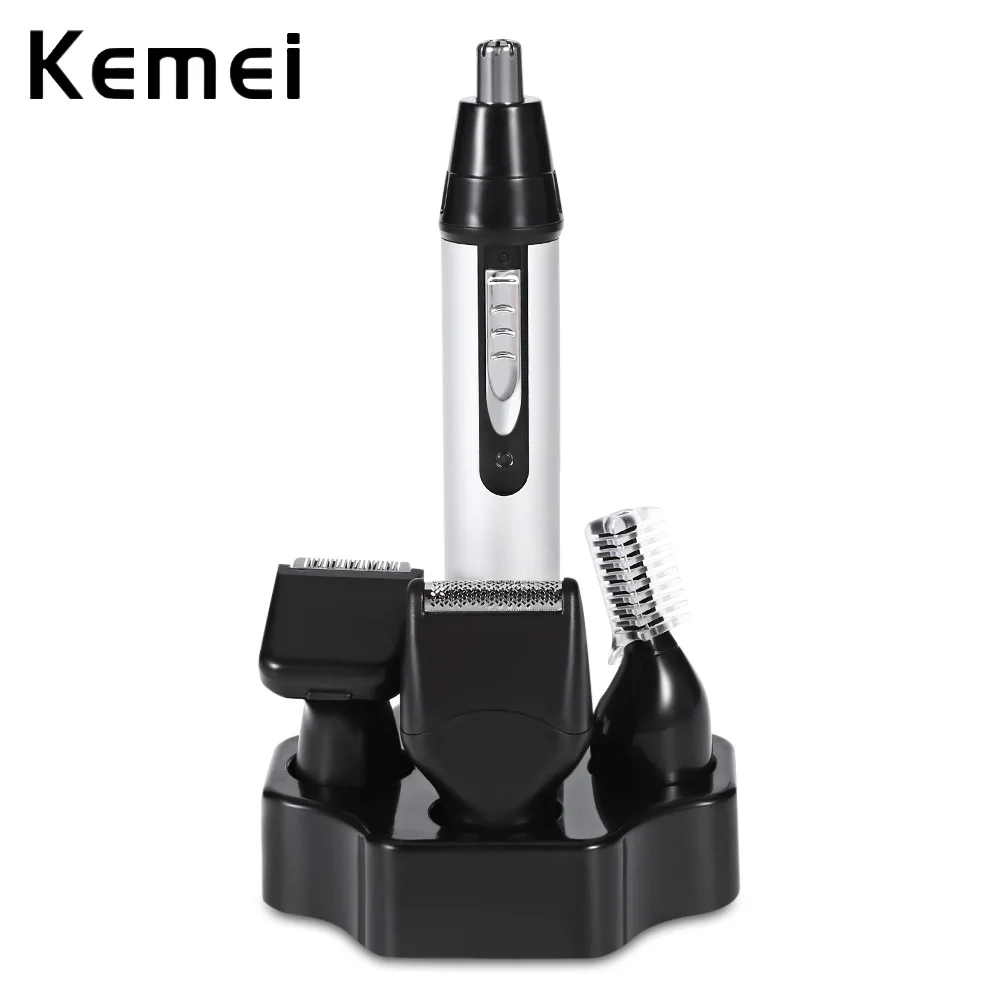 Kemei KM - 6650 4 в 1 Многофункциональный перезаряжаемый триммер для удаления волос носу