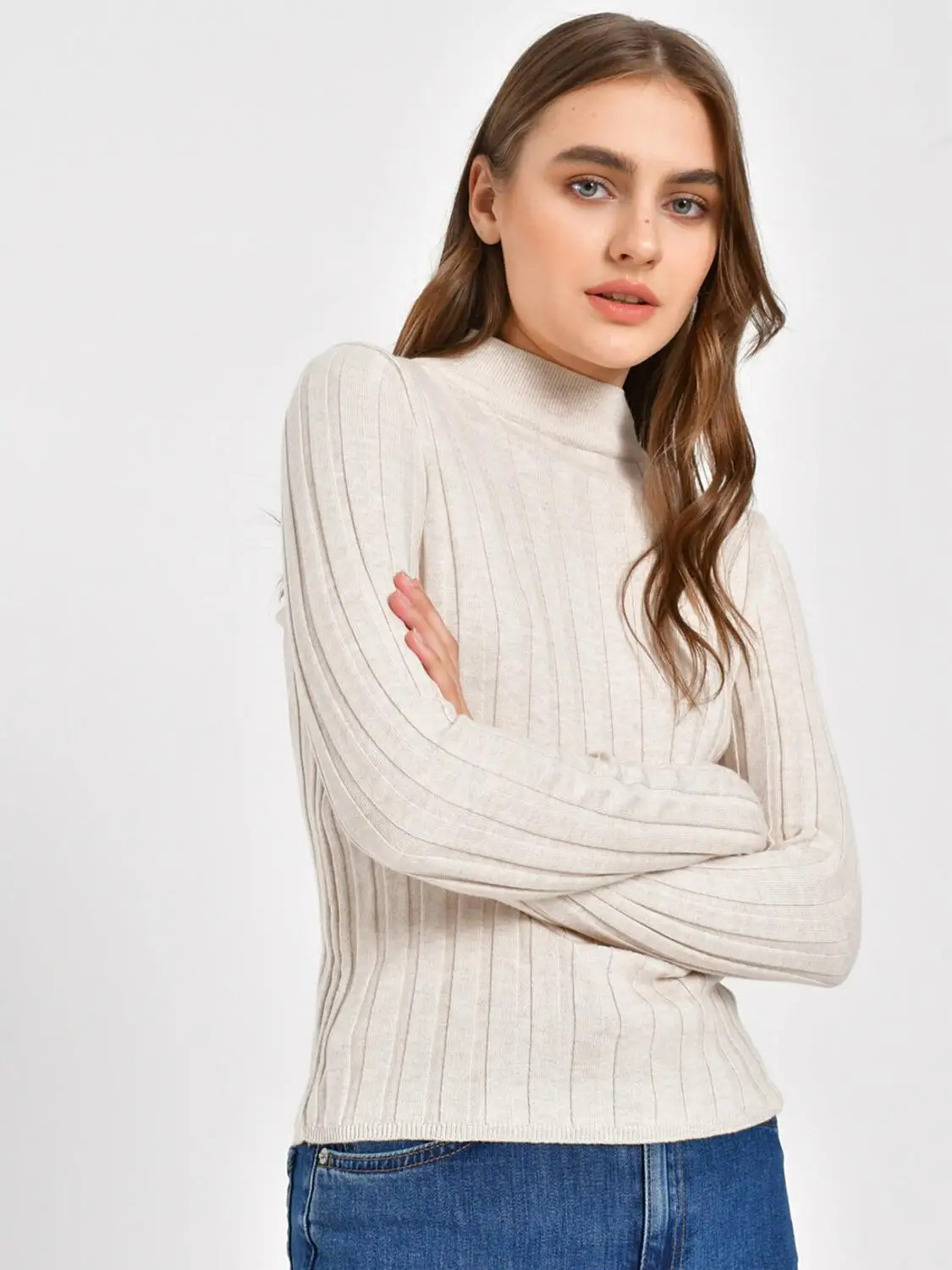 

LCW Half Turtleneck Knitwear Sweater