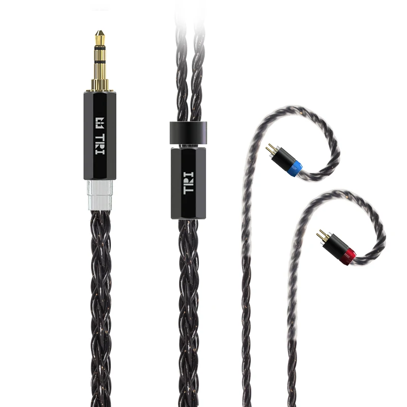 

Keephifi TRI Onyx 6 Cores 6N Single Crystal Copper Silver-Plated Cable Earphone Upgrade Wire HiFi Headphone Accessory 2Pin/MMCX