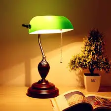 Banker Table Lamp (green)