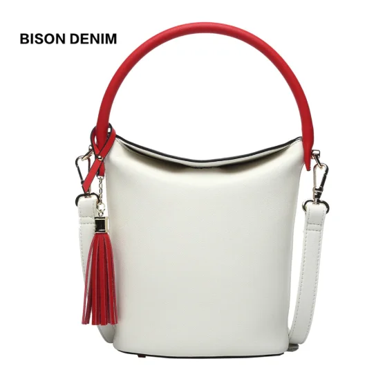 Сумка-ведро из натуральной кожи Bison Denim N1365 | Багаж и сумки