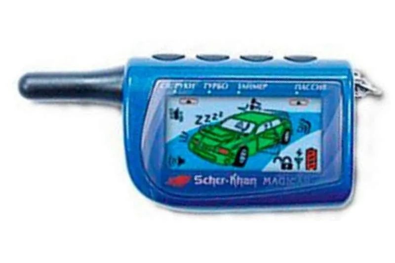 значок zzz на брелке сигнализации scher khan