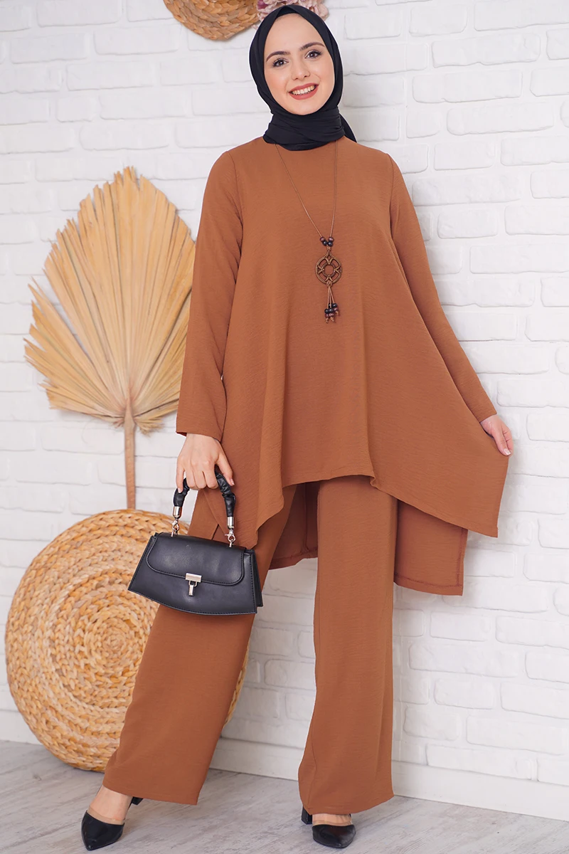 Abayas для женщин Дубай 2022 свободный двойной костюм с оптовой ценой Бесплатная