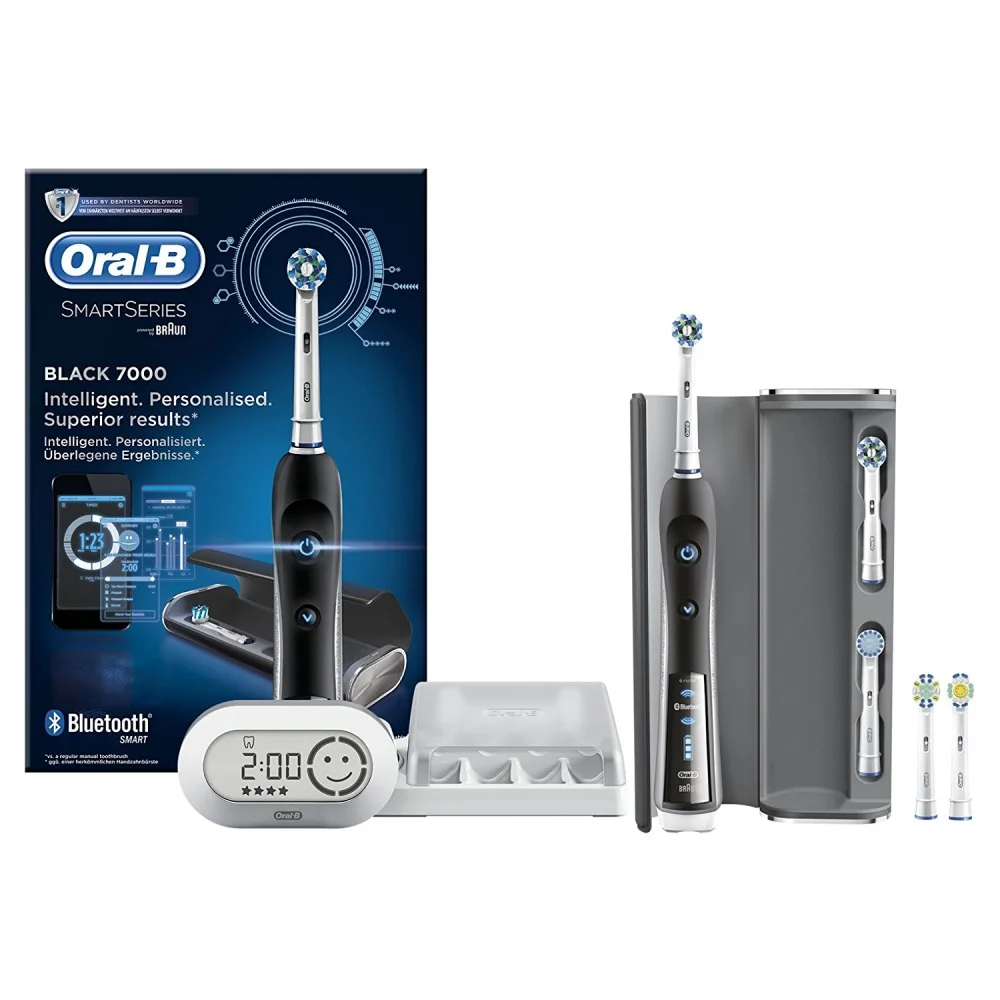 Электрическая зубная щетка Oral B Pro 7000 Black SmartSeries с Bluetooth®Конне|Электрические зубные