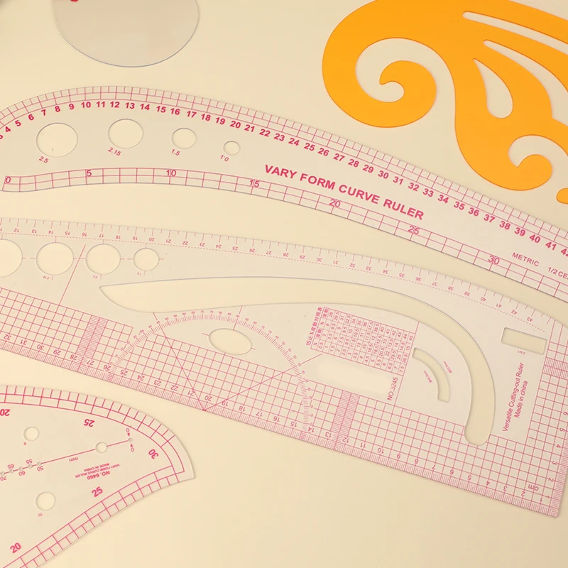 Французская кривая линейка Nonvor набор инструментов для шитья линейки пэчворка