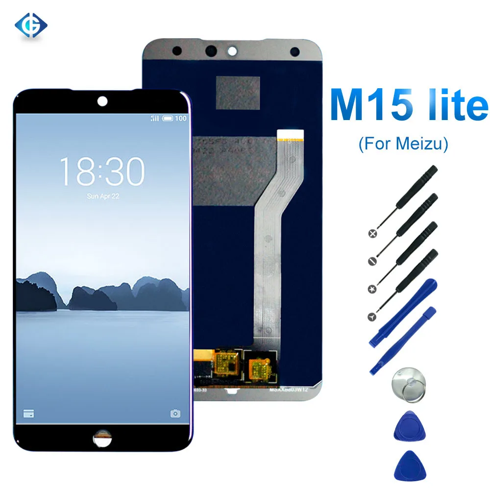 5,4" для Meizu M15/для Meizu 15 Lite ЖК-дисплей+ сенсорный дигитайзер для Meizu M15 ЖК-Замена