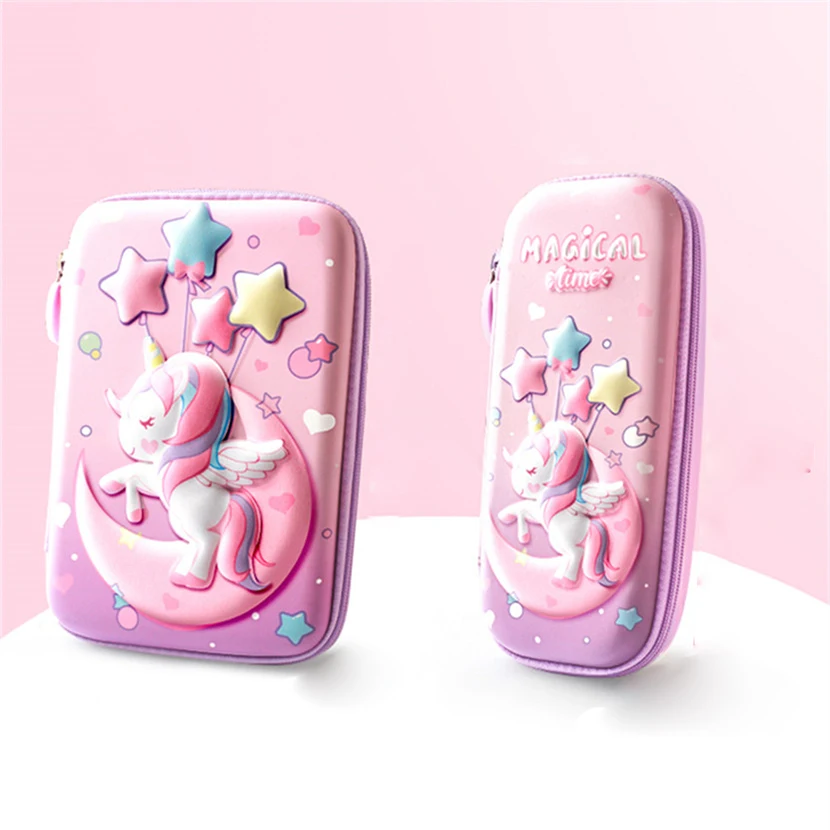 

Pencil Case Kawai Estuche Unicorn Stationery For School 2021 Office Supplies Cute Pencil Box Papeleria Japonesa Large Astuccio