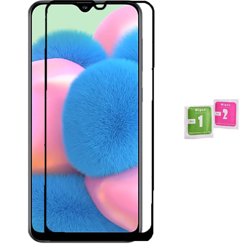 Черное Полноразмерное Защитное стекло для SAMSUNG GALAXY A30S|Защитные стёкла и плёнки