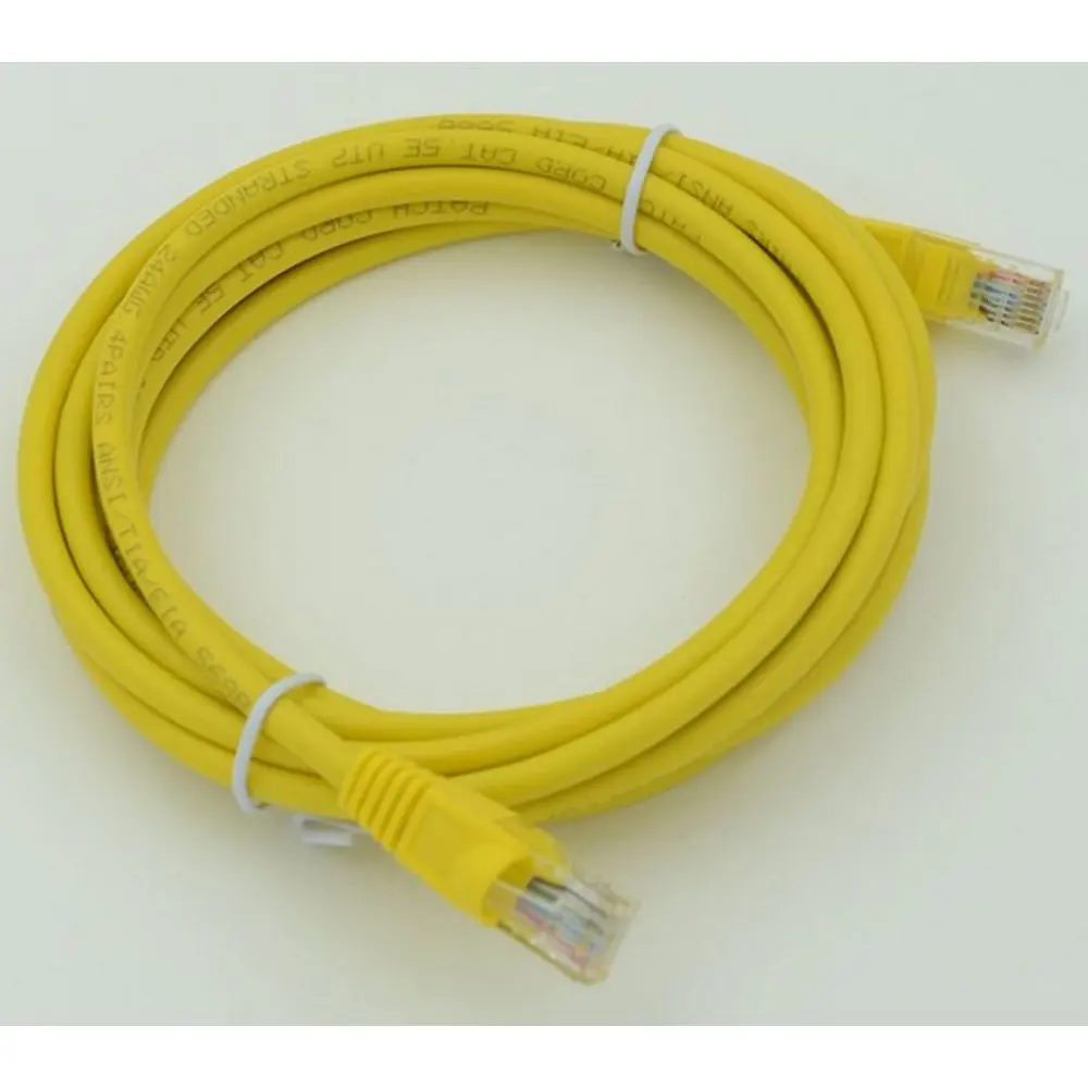 интернет кабель Высокоскоростной желтый Ethernet-Кабель CAT5e RJ45 сетевой LAN-кабель