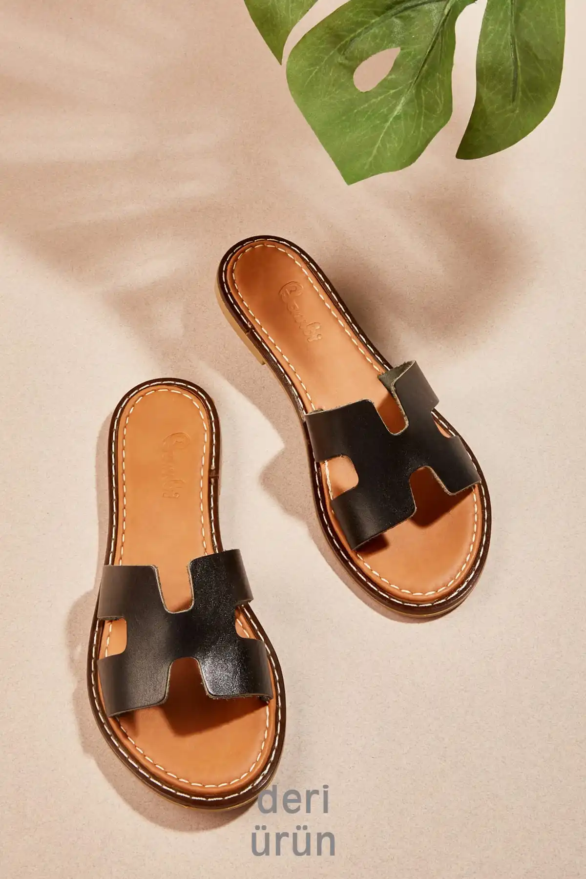 Бемби натуральная кожа светло коричневый женские тапочки H0602809603|Тапочки| |