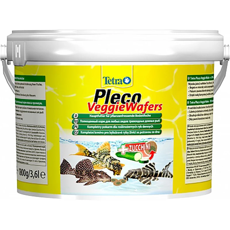 Tetra Pleco Veggie Wafers корм для травоядных донных рыб пластинки|Кормушки| |